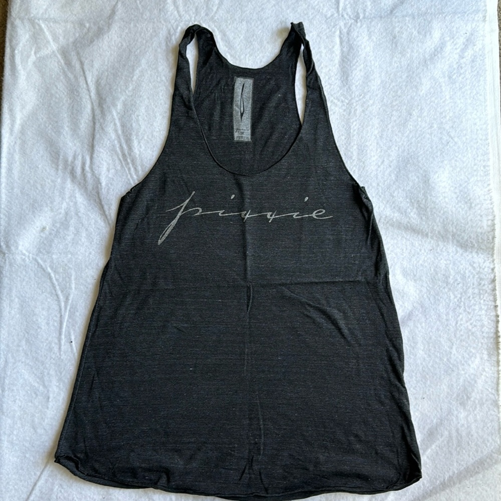 Brand charcoal grey new racer back Pixxie  tank never worn
